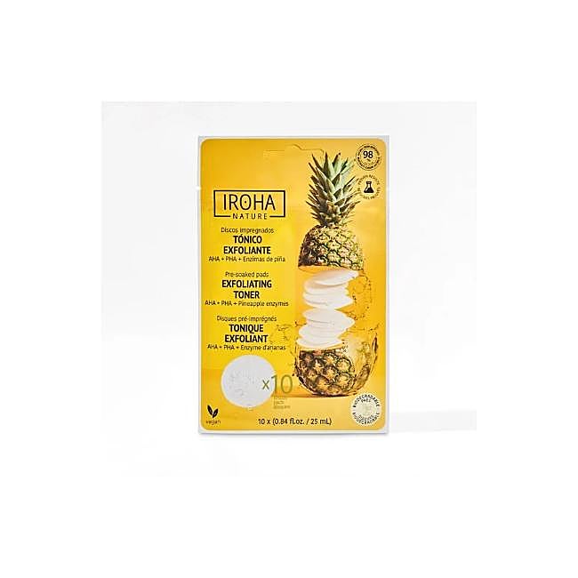 Iroha Nature Discos exfoliantes e iluminadores.